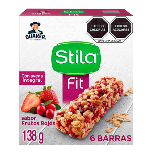 Barra De Cereal Stila Fit Frutos Rojos 138g