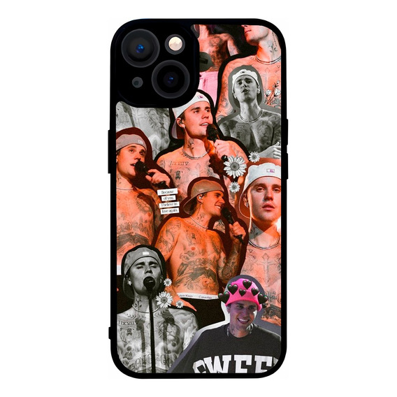 Funda Justin Bieber Collage Para iPhone X Xr 11 12 13 14 15