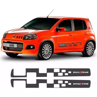 Kit Faixas/adesivos Fiat Uno Sporting 2011 2012 Cor Outro