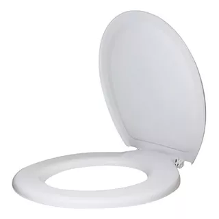 Assento Tampa P Vaso Oval Injetado Economico Branco Herc