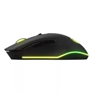 Mouse Led 6 Botões Moderno Ergonômico Jogo Escritório Estudo Cor Preto