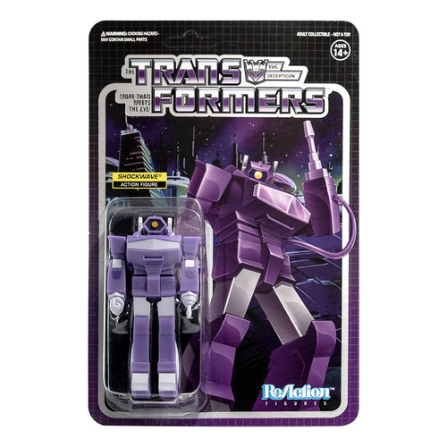 Super 7 Figura Reaction Transformers Wave 2 Shockwave 10 Cm