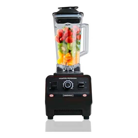 Licuadora Profesional Jugo Fruta 2 L 1600w Daewoo Dibl-210e Color Negro