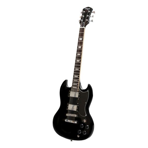 Guitarra eléctrica Parquer Custom SG de caoba 2019 negra multicapa