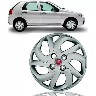 Kit 4 Calotas Aro 14 Fiat Palio Fire 12 13 14 15 16 + Brinde