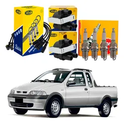  Bobina Cabo Vela Marelli Fiat Strada 1.3 8v 2002 A 2004
