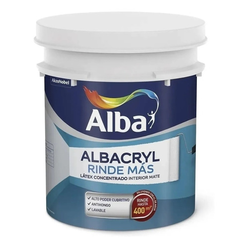 Alba Rinde Mas latex concentrado blanco albacryl 20lts