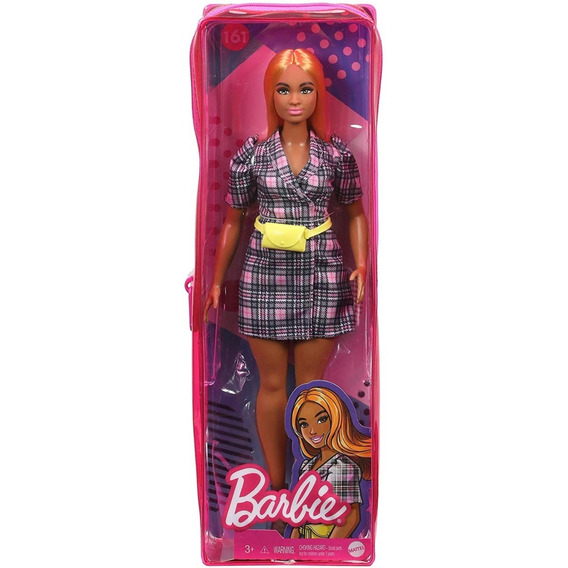 Barbie Fashionista #161  Banano Neón - Cabello Rubio Naranjo
