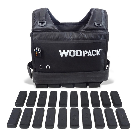 Chaleco De Peso 22 K Placas Crossfit Weighted Vest Wodpack