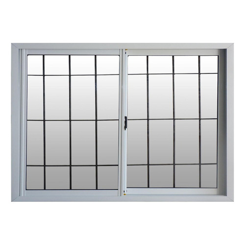 Ventana Corrediza Nexo Eco Aluminio Blanco Reja 120x90 L1144