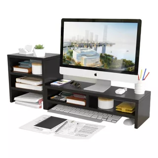 Mesa Elevadora Para Monitor De Computadora Con Organizador