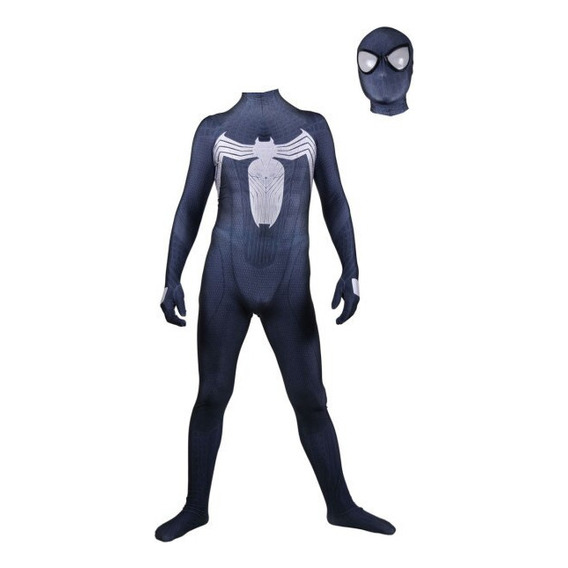 Traje Negro Para Niños Venom Symbionte, De Superhéroe