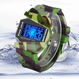 Reloj Militar Tactico Led Hombre Caballero Metal Sumergible