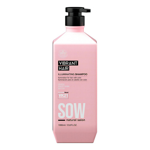  Sow Vibrant Hair Shampoo Iluminador Cabellos Con Color 1l