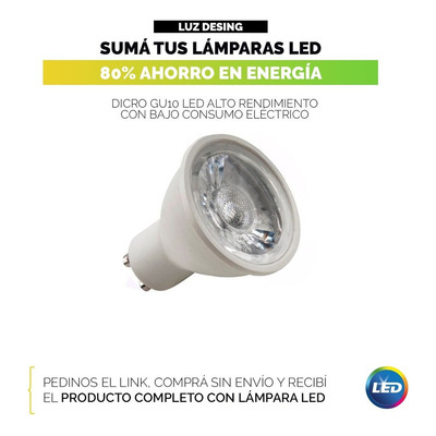 Pack X 10 Spot Embutir Movil Sin Lampara Apto Led Dicro Gu10