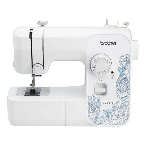 Máquina de coser recta Brother LX3817 portable blanca 110V