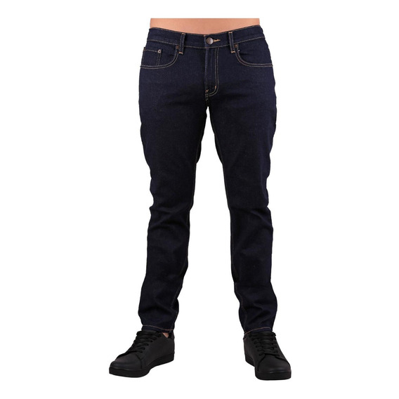 Jeans Básico Hombre Oggi Azul 59104031 Risk Mezclilla-stretc