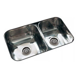 Pileta Cocina Doble Johnson C37 Bajo Mesada 70.8x37x15