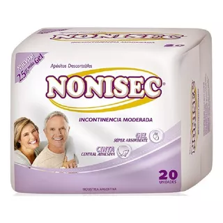 Nonisec Apósito Incontinencia Moderada 20 Unidades