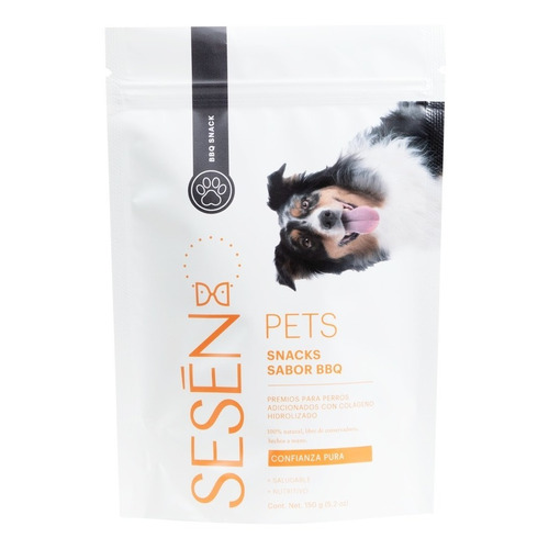 Sesen Pets Snack Colágeno Sabor Bbq, Premios Para Perros