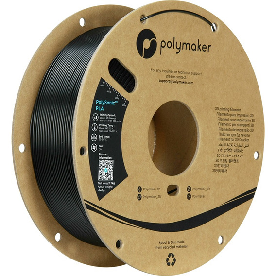 Filamento Polysonic Pla Polymaker, 1.75mm - 1kg