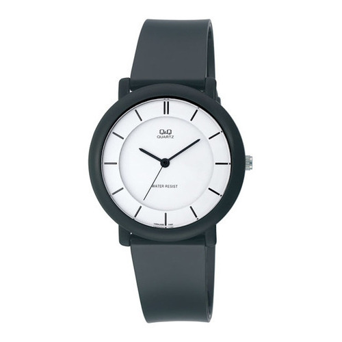 Vq94j001y - Reloj Q&q Plastico Fashion Dama Color de la correa Negro Color del bisel Negro Color del fondo Blanco