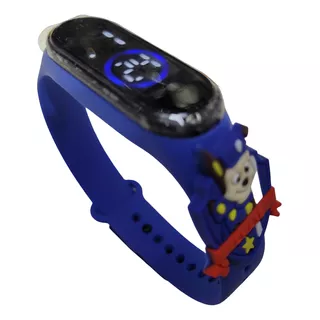 Relógio Digital Infantil Touch Resistente À Água Patrulha Az