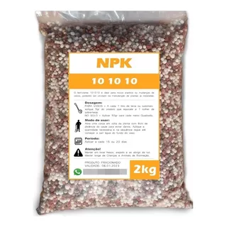 Fertilizante Adubo Npk 10 10 10 Para Plantas E Flores - 2kg