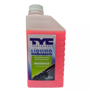 Liquido Refrigerante Concentrado 1 Litro Tyc Color Rojo