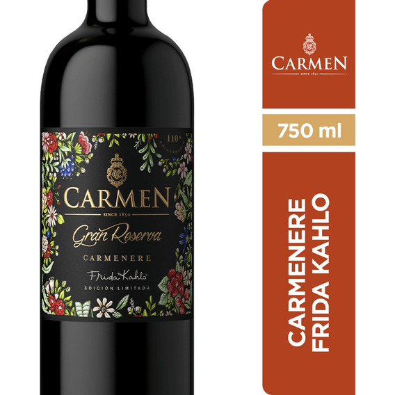 Vino Carmen Gran Reserva Frida Kahlo Carmenere 750cc