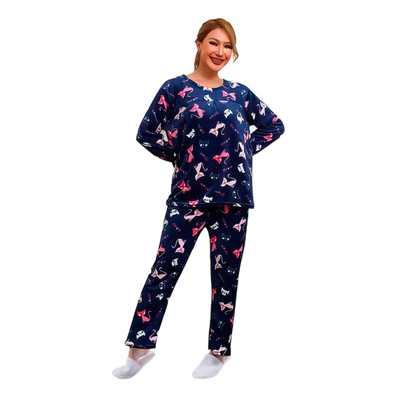 Pijama Para Mujer Conjunto 2 Piezas Elegante invierno