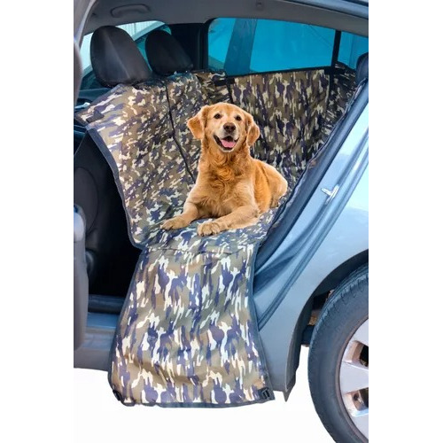 Pet Cover Funda Cubre Asiento Para Auto Perro Mascotas Color Camuflado