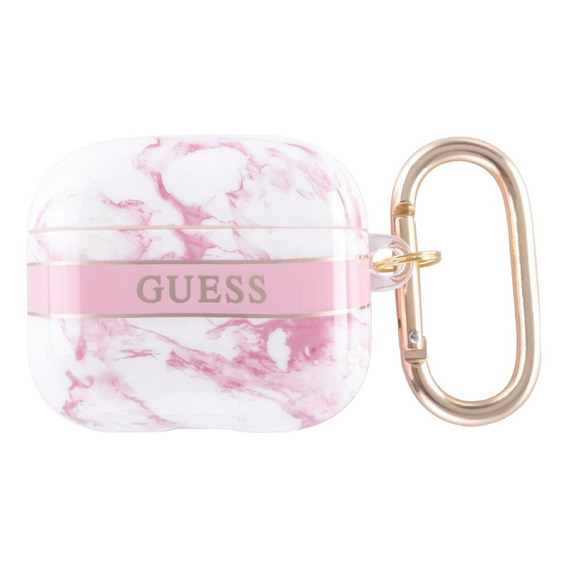 Funda Guess Marble Rosa Compatible Con AirPods 3