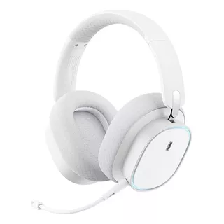 Headset Baseus Gh02 Conexão 2.4g E Bluetooth 5.3 Driver 40mm Cor Branco Cor Da Luz Rgb