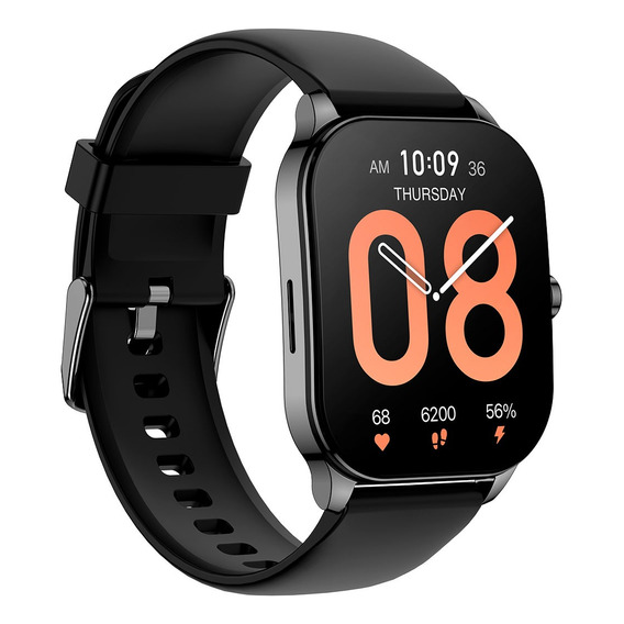 Reloj Inteligente Smartwatch Amazfit Pop 3s Black Color de la caja Negro Color de la correa Negro