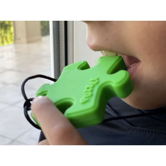 Collar Mordillo Puzzle Niños Ansiedad Oral Autismo