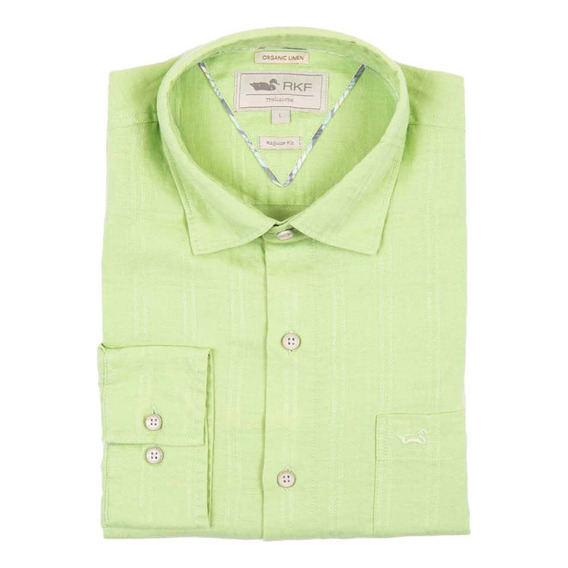 Camisa M/l Rockford Shr-linendobby-spm22 Green - Hombre