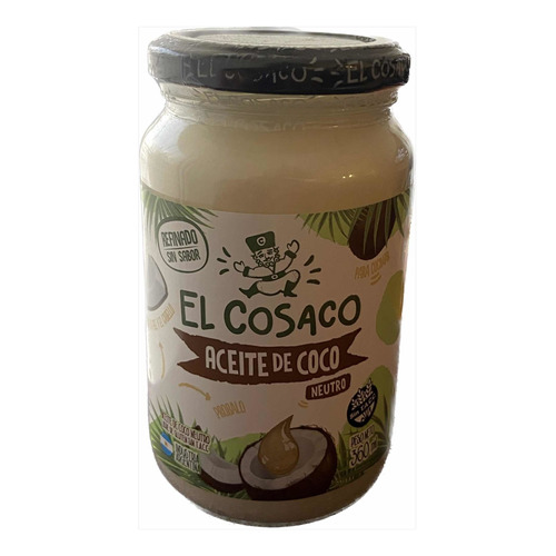 Aceite De Coco Neutro El Cosaco Refinado Sin Tacc X 360 Ml