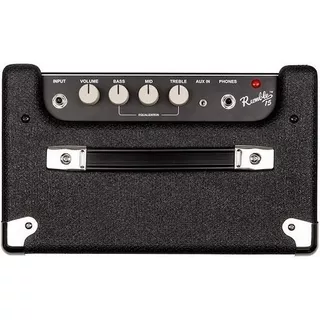 Amplificador De Bajo Fender Rumble 15w (v3) Con Parlante 8 Color Negro