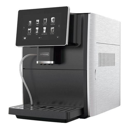 Cafetera Hipresso CM1001 super automática plateada y negra expreso 220V - 240V
