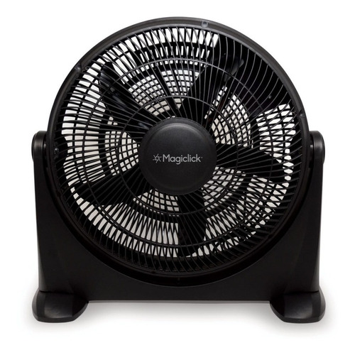 Ventilador Semi Industrial Turbo 2en1 Silencioso Magiclick Cantidad de aspas 5 Estructura Negro Aspas Negro Diámetro 20 " Material de las aspas Plástico