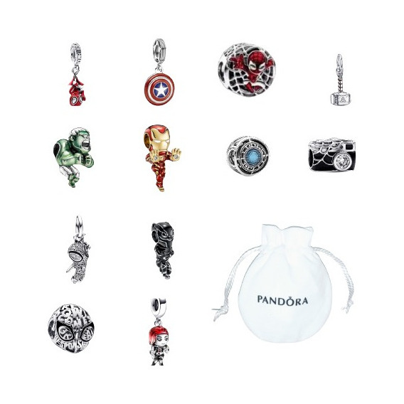 Charms Pandora Avengers  Original Incluye Bolsa Cubrepolvo