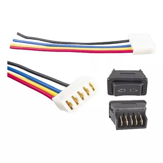 Switch Sube Y Baja Vidrios Universal Con Conector