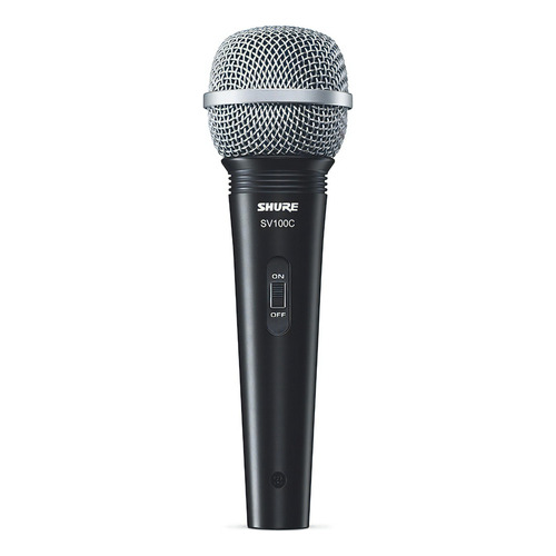 Microfono Dinamico Sv100 Shure Color Negro