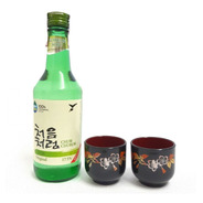 01 Bebida Alcoólica Soju Coreano Original + 02 Copo Guinomi