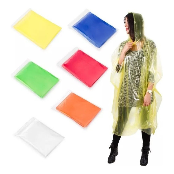 Capa O Poncho Impermeable En Plastico Para Lluvia Cobertor