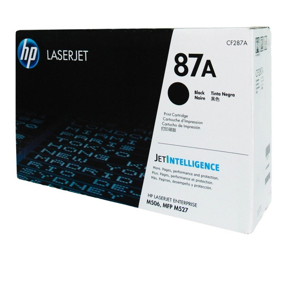 Tóner Hp 87a Negro, 9000 Páginas Nuevo Facturado