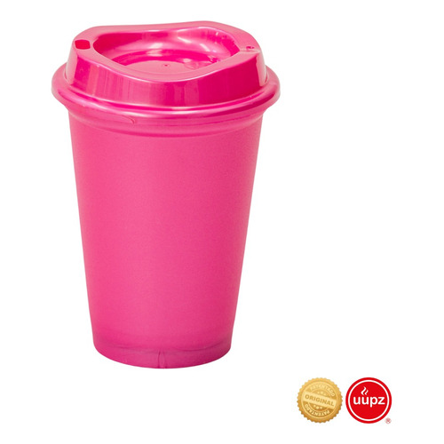 20 Vasos Reusables Tipo Star Para Bebida Caliente Mini 12 Oz Color Rosa Metalico