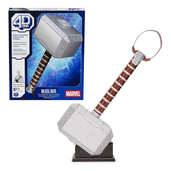 Marvel Thor Mjolnir Puzzle 4d Int 29947 Spin Master