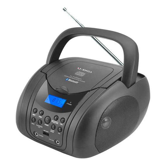 Radio Udigi Am Fm Cd Bluetooth Usb Cd-110bt Color Negro